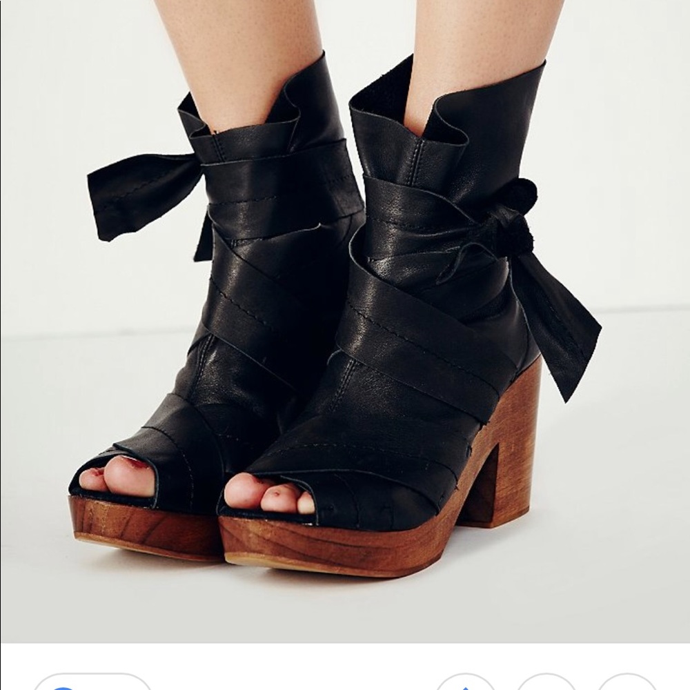 ISO*free People Spire wrap clog